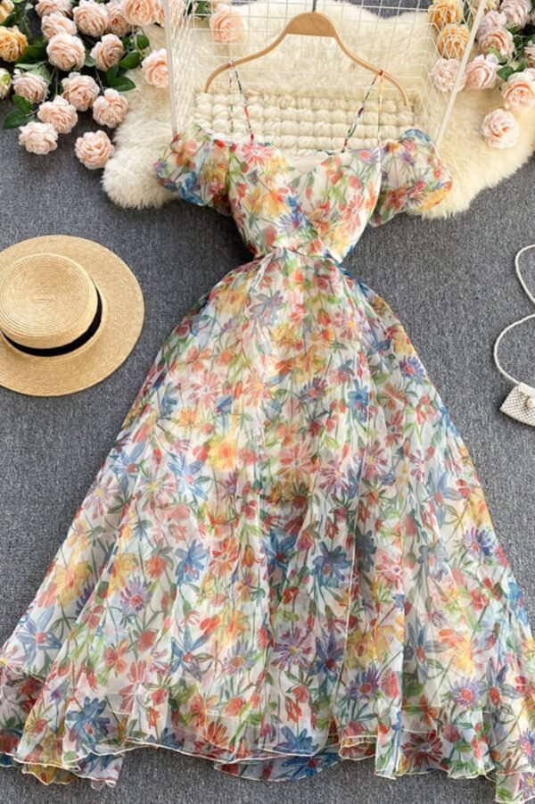 A-Line Floral Off the Shoulder Dresses, Fashion Dresses - Image 7