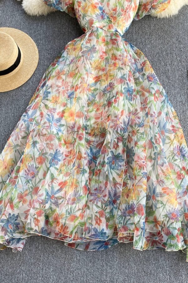 A-Line Floral Off the Shoulder Dresses, Fashion Dresses - Image 3