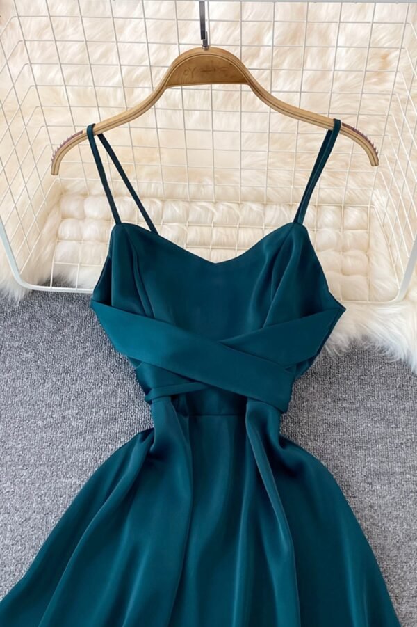Cute Satin Short Dresses, A-Line Fashion Dresses - Image 2
