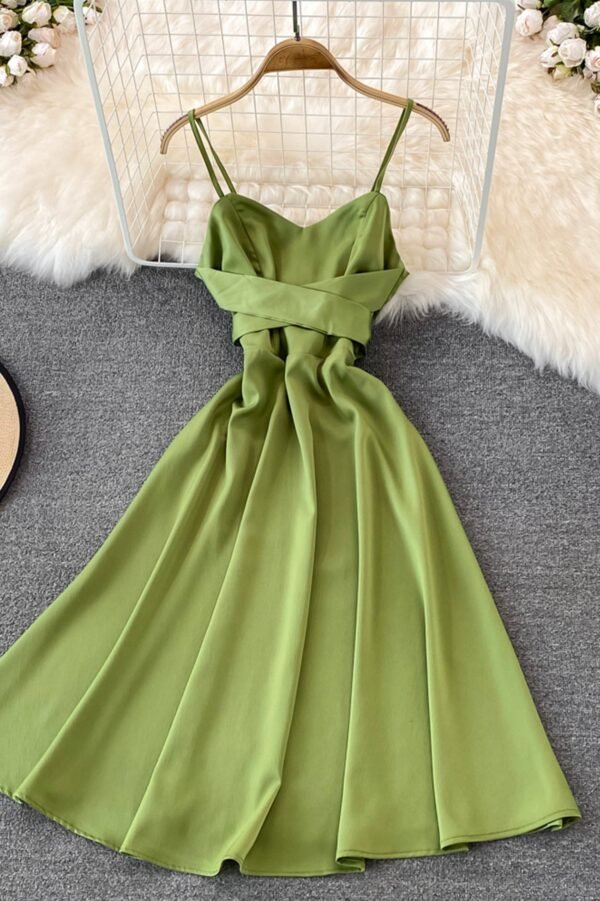Cute Satin Short Dresses, A-Line Fashion Dresses - Image 10